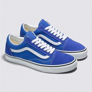 Vans Women's Blue and White Trainers